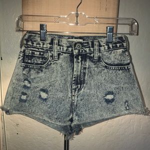 Forever 21 Ripped Jean Shorts